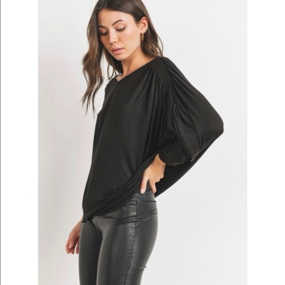 NEW! Shirred Sleeve Top! - Picture 2 of 6